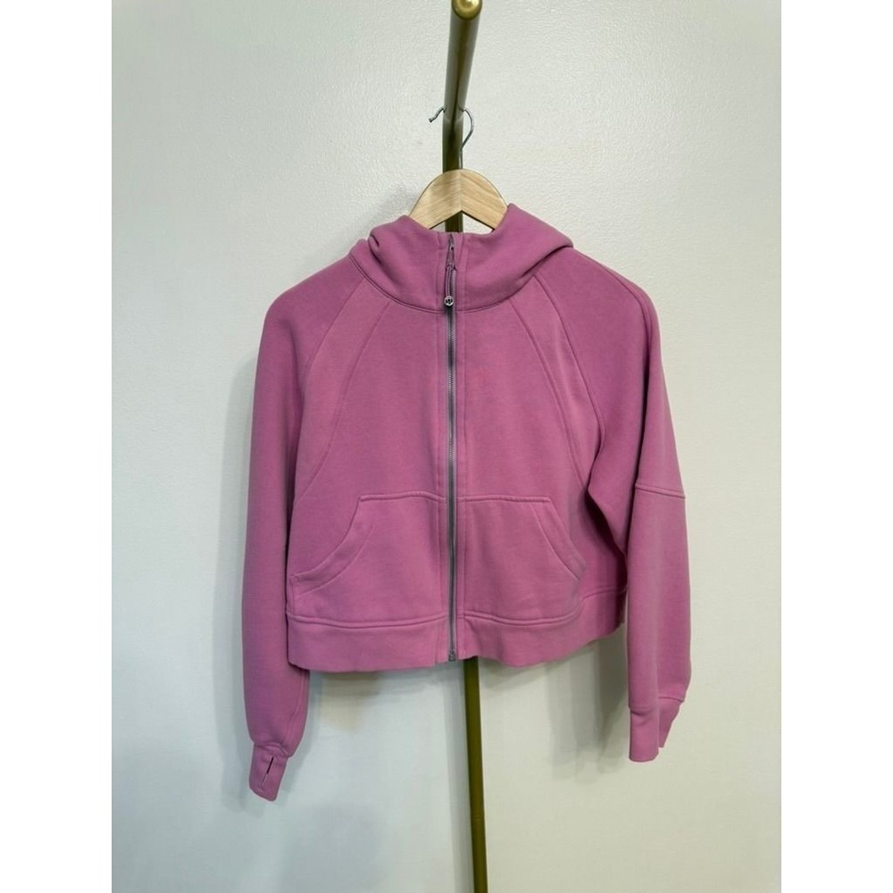 Lululemon Full Zip Scuba Hoodie Dahlia/Mauve/Pink XS/S MSRP $118 - Picture 3 of 9
